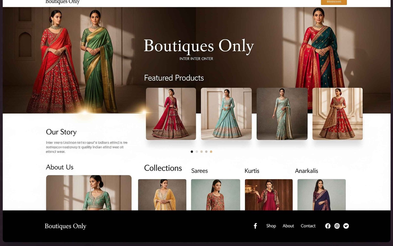 Boutique Website Example
