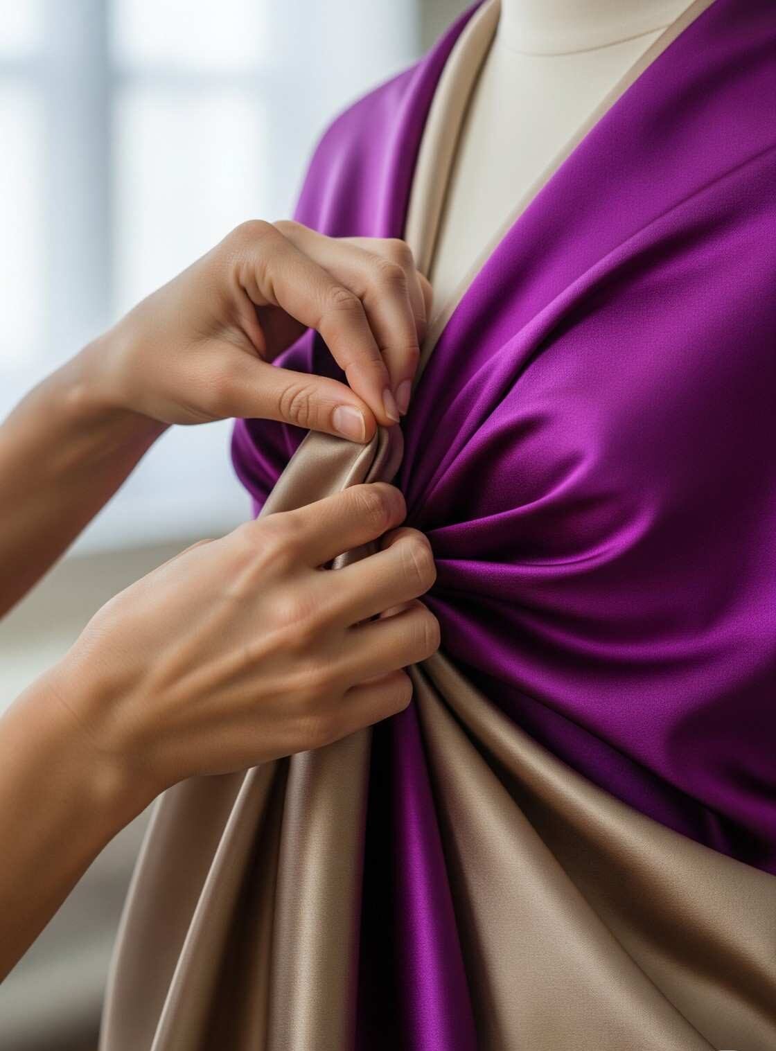 Ivory Silk Bridal Gown